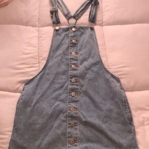 Forever 21 jean overall dress